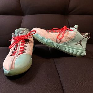 Nike Air Jordan Cp3 IX 833911-016 Gray/Turquoise sneakers shoes Size 7Y